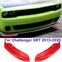pair abs chin canards front bumper lip splitter protector body kit spoiler diffuse for dodge challenger srt 2015 2020