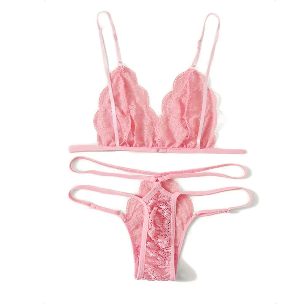 Комплект женского нижнего белья новый женский кружевной бюстгальтер с V-образным