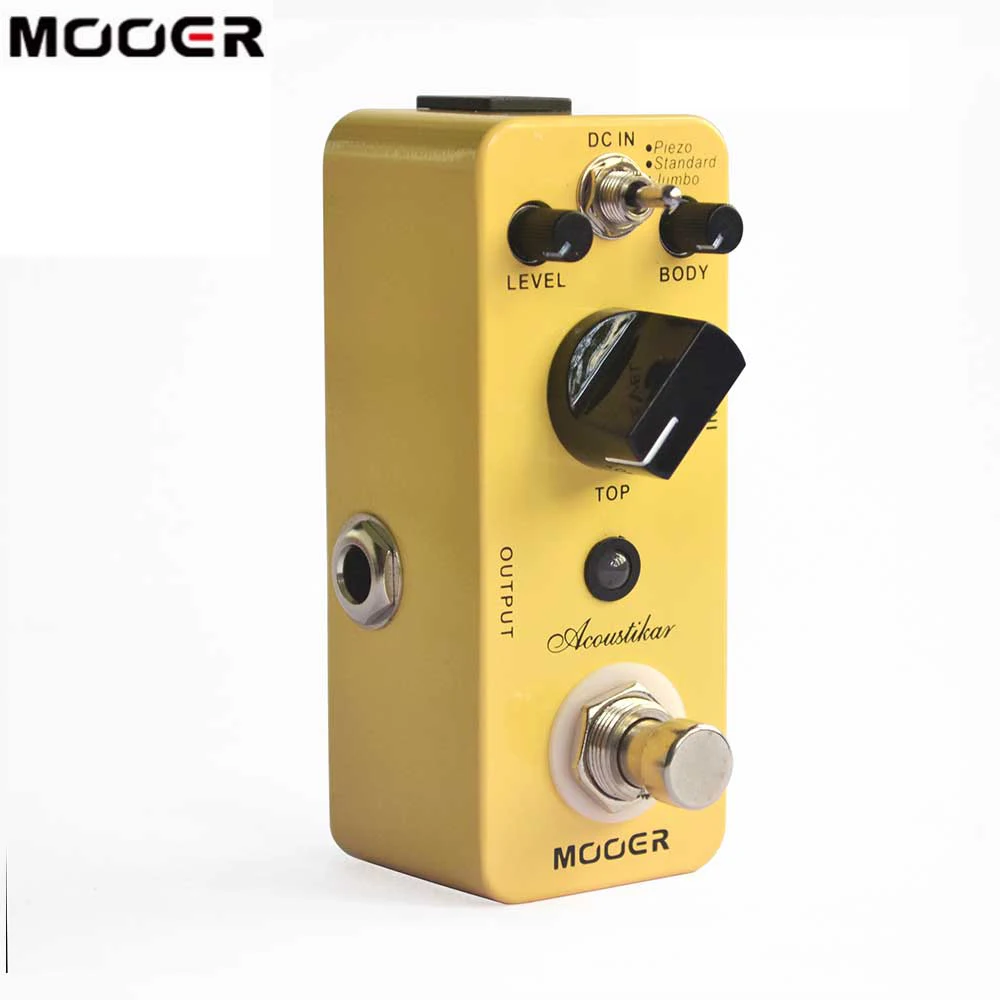 MOOER Acoustikar Акустическая гитара симулятор эффект педаль настоящий Обход с 3