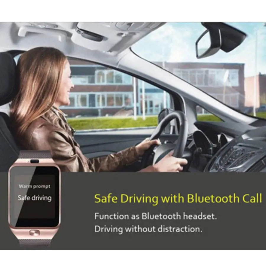 Bluetooth Смарт-часы DZ09 с камерой и слотом для SIM-карты HTC Samsung/Android Phone |