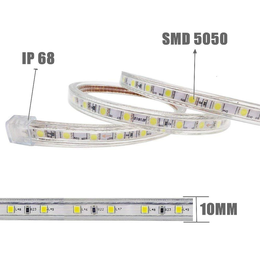 Штепсельная Вилка европейского стандарта SMD 5050 220 V ночника Ванная комната