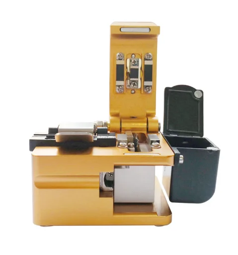High precision fiber optic cutter S09 with waste fiber box / S09 fiber cutter for ai-7, ai-8, ai-9 fusion splicer