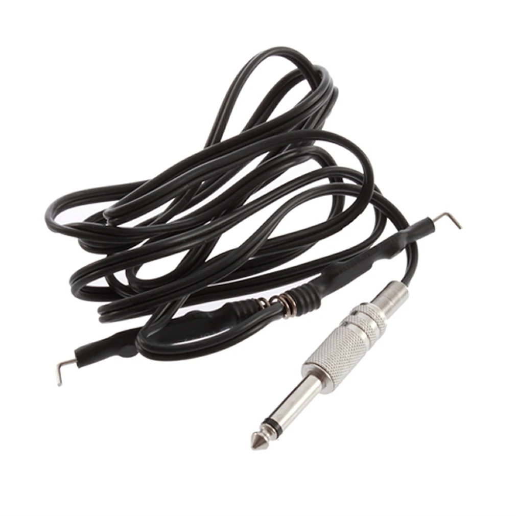 

1.8m Stainless Steel Switch Power Supply Tattoo Clip Cord Phono Plug 6 Feet Power Supply Tattoo Machine Accessories