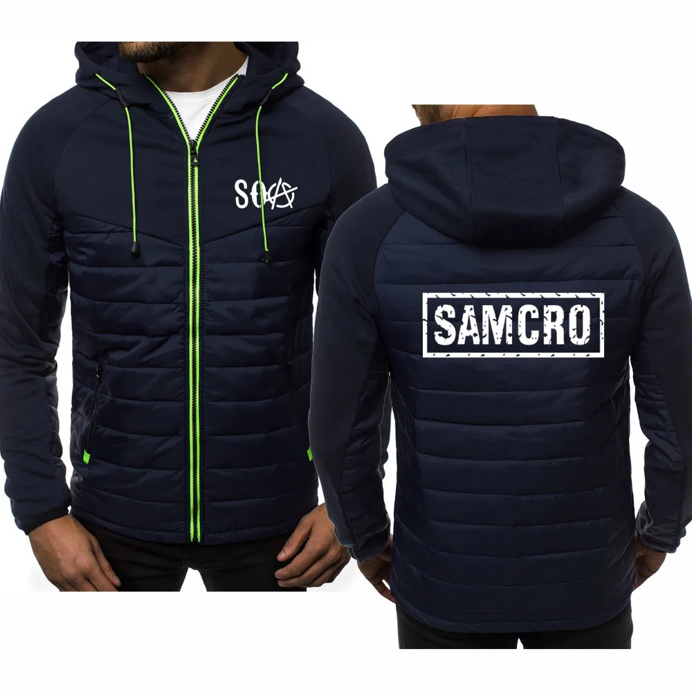 Мужские толстовки SOA Sons of анархия детская модная мужская куртка SAMCRO на молнии