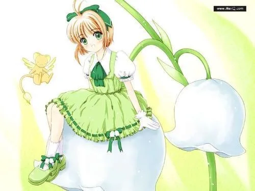 Новый аниме Cardcaptor Sakura карнавальный костюм Kinomoto Косплей зеленое нарядное платье