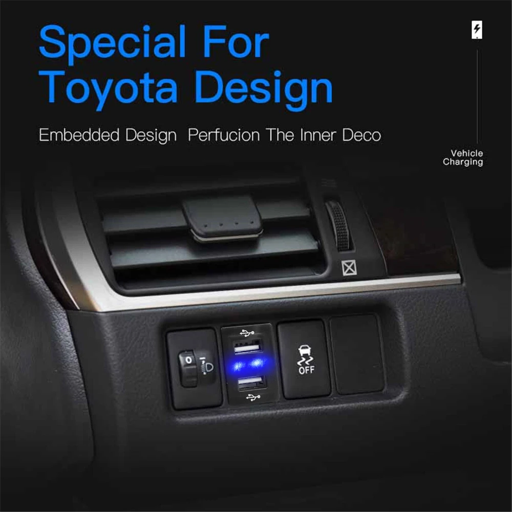 Экономичное автомобильное зарядное устройство Kebidu 12-24 В с двумя USB-портами и