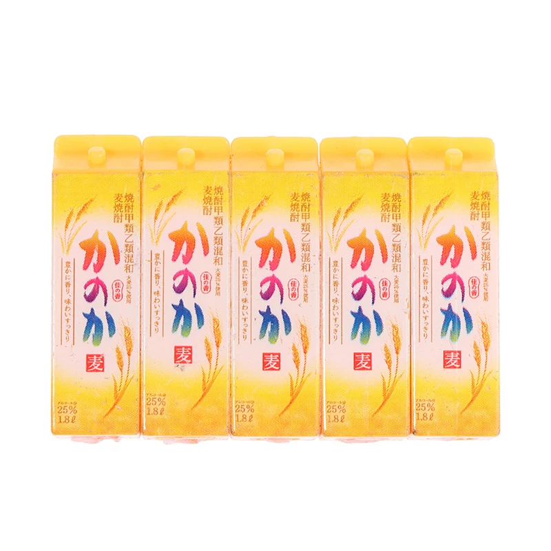 

5 шт./лот кукольный домик миниатюрная коробка для сока модель кукольного домика аксессуары еда и игрушки