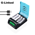 Зарядное устройство G-Соединенное AA AAA для аккумуляторных батарей 1,2 в AA AAA Ni-MH 1,2 в AA AAA Ni-MH USB зарядное устройство