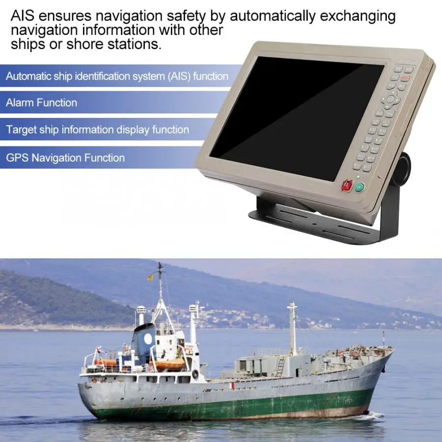 FT 8700B 12 дюймов Морская Лодка АИС GPS диаграмма плоттер Автоматическая
