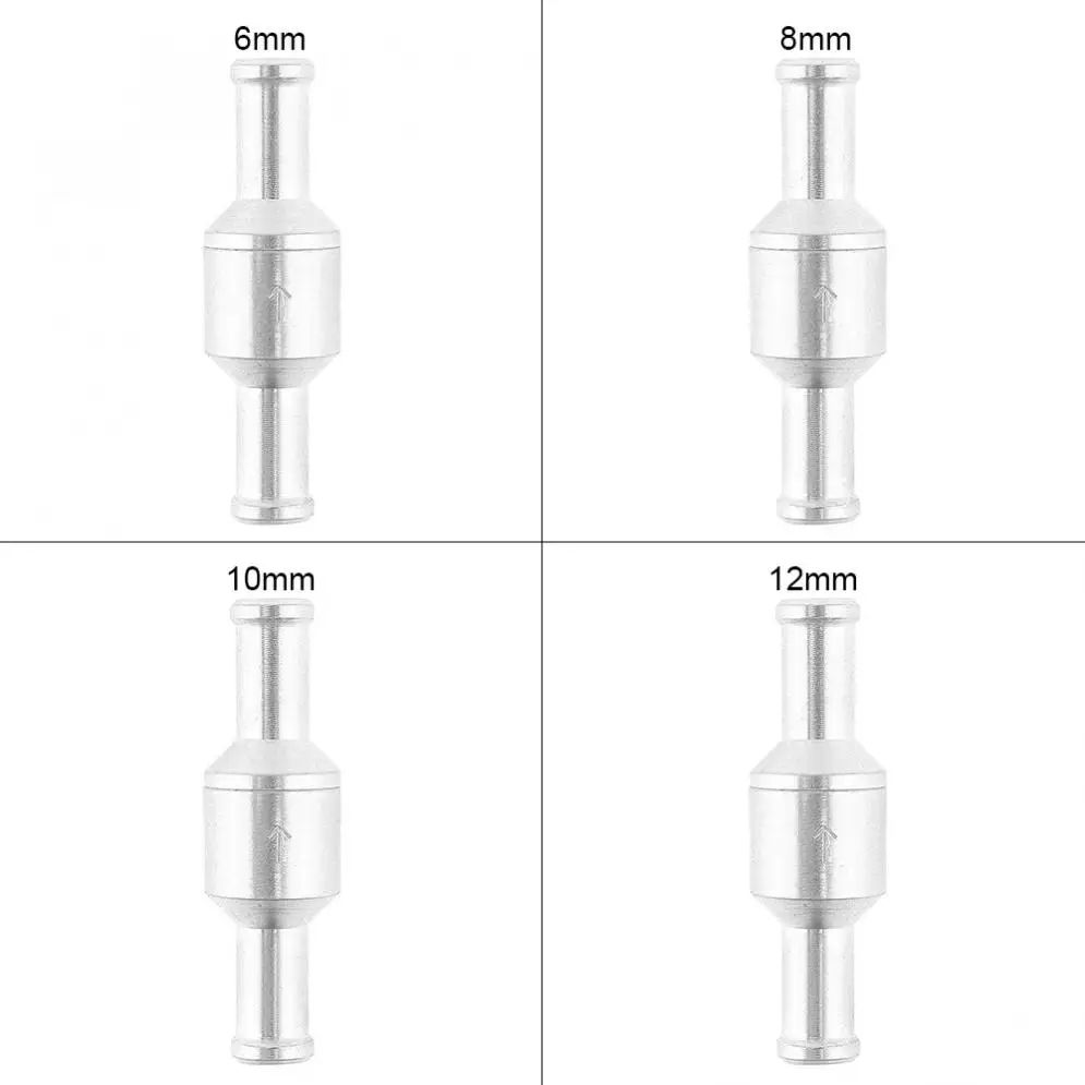 6mm / 8mm 10mm 12mm Aluminum Alloy Non Return One Way Air Fuel Oil Check Valve for Water Marine Car Airpalne|Регулирование