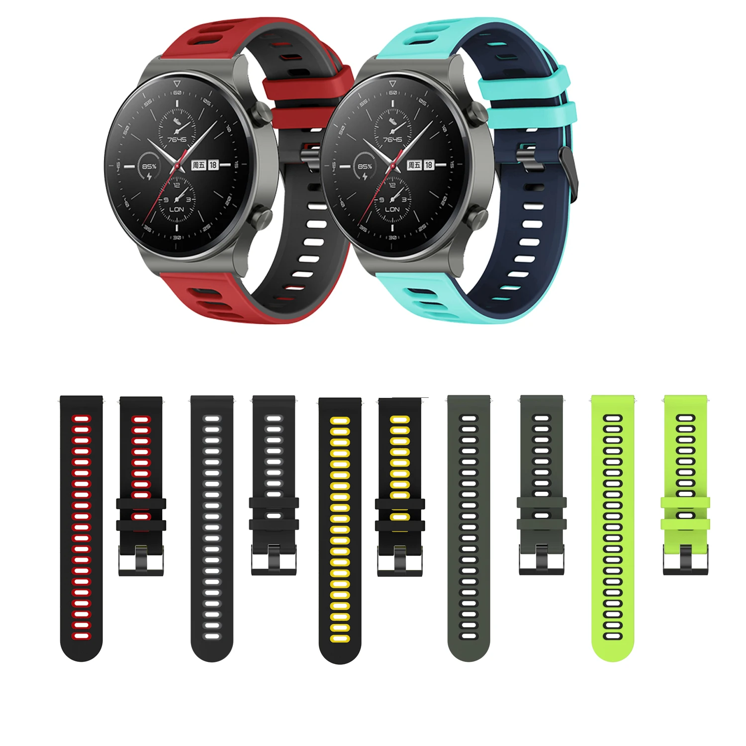 

Ремешок силиконовый для наручных часов Huawei Watch GT GT2 42 мм 46 мм, браслет для смарт-часов GT2e GT2 Pro, 20 мм 22 мм