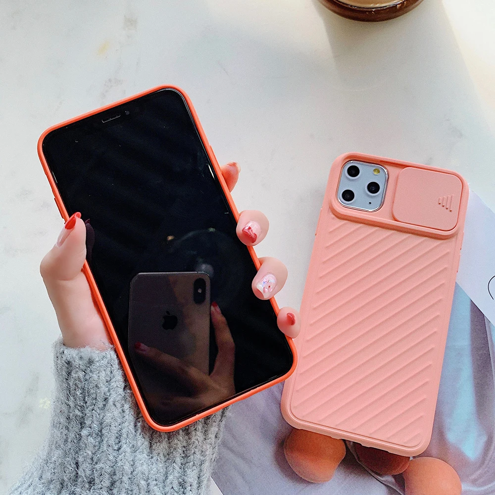 Однотонный защитный чехол для камеры iPhone 12 Mini 11 Pro Max XR X XS 7 8 Plus мягкая подушка