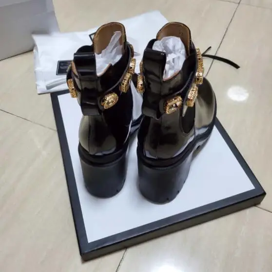 Koop Nieuwe Herfst Winter Fashion Designer Strange Hoge Hakken Echt Leer Laarzen Landingsbanen Vrouw Lange Laarzen Size35-41