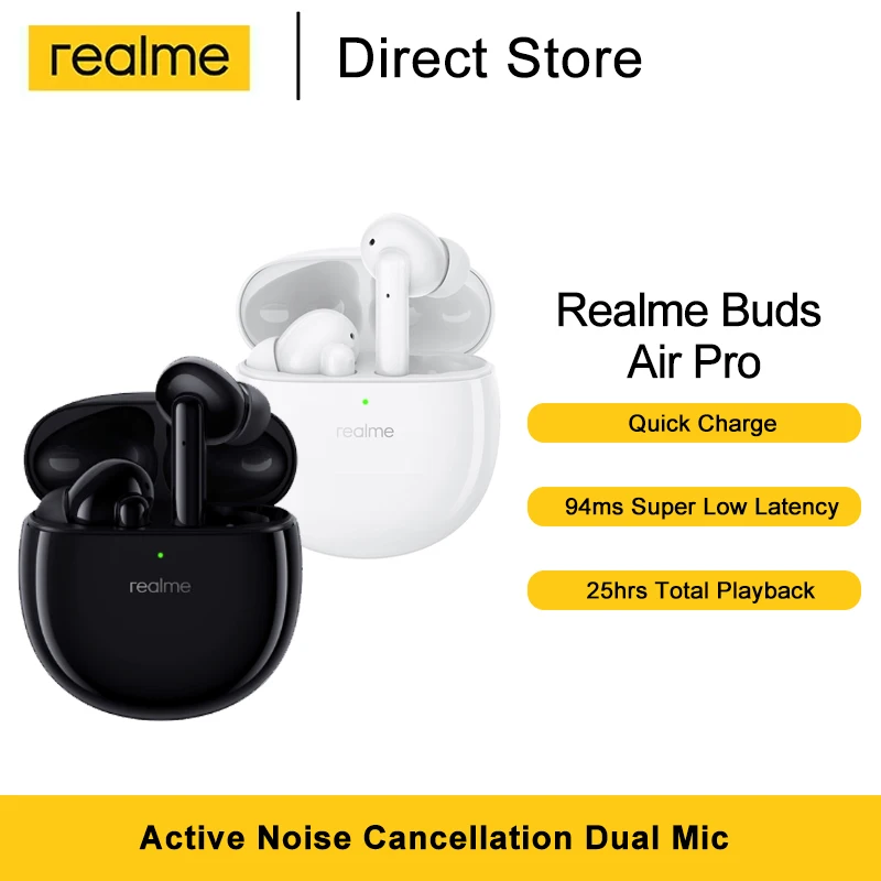 TWS наушники Realme Buds Air Pro Blutooth 5 0 двойной микрофон активное шумоподавление всего 25