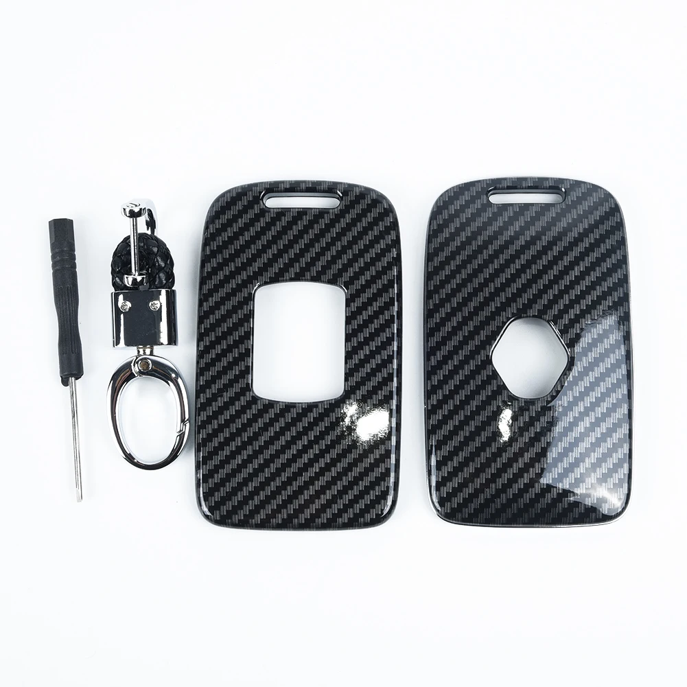 1 шт. Твердый чехол для ключей из углеродного волокна брелок Renault Kadjar 2016 2020 /Megane