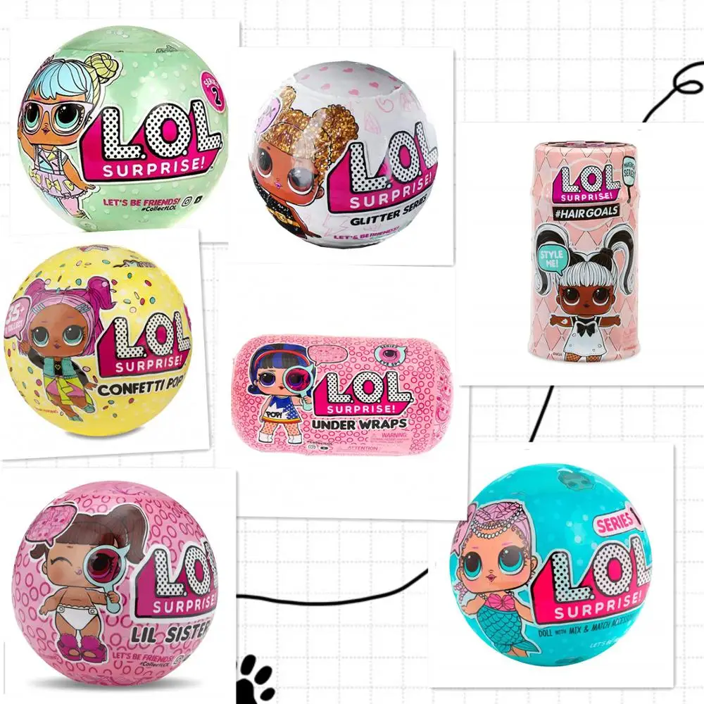 Куклы LOLs L.O.L. 1 шт. Сюрприз! Домашние любимцы куклы Серия 2 3 волосы цели под WARPS