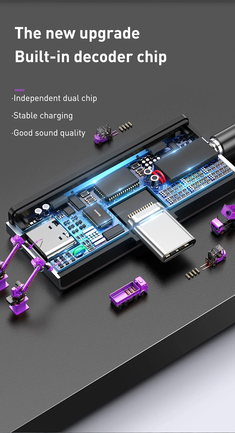 Baseus L57 usb type c адаптер usb c до 3,5 мм aux Наушники адаптер с PD 18 Вт Быстрая зарядка для телефона type c Jack