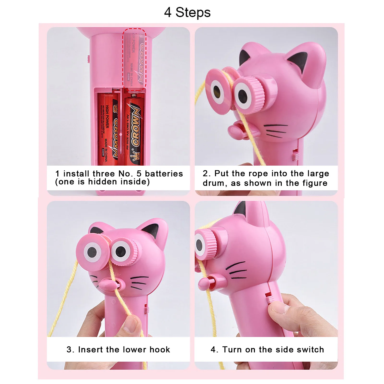 Hot ZipString Rope Propeller with String Controller Creative Party Flavor Portable Fun Electric Toy Christmas Birthday Gift | Игрушки и