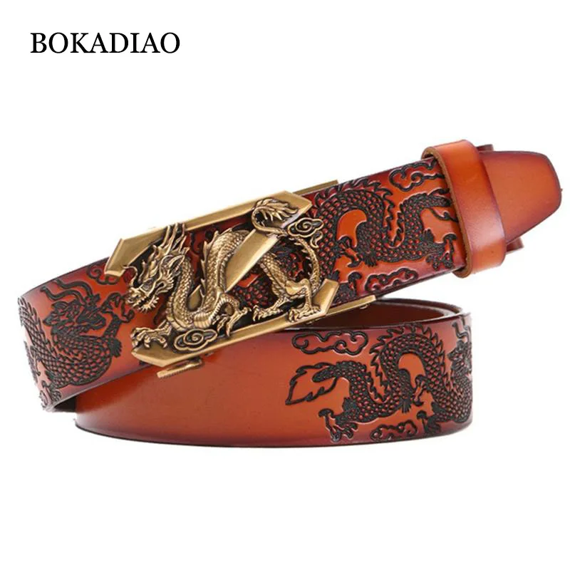 Ремень BOKADIAO из натуральной воловьей кожи мужской повседневный Роскошный