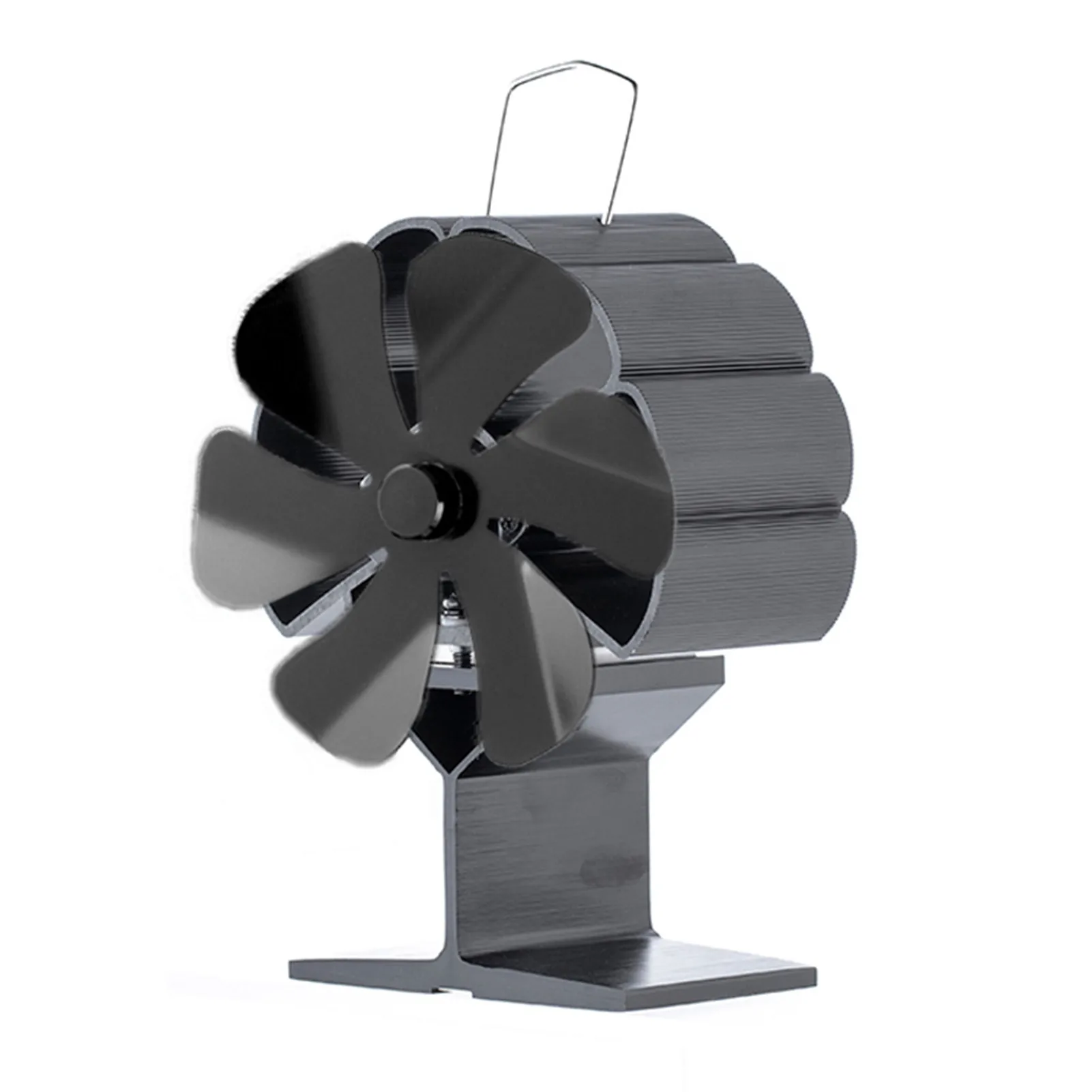 

Mini Fireplace Fan Home Small Heat Powered Stove Less Fuel No Noise 6-vane Stove Fireplace Fan With A Bimetallic Security Device