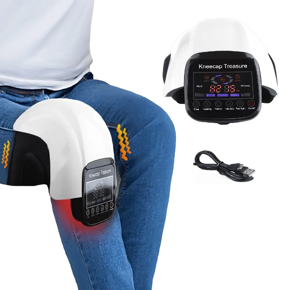 Electric Infrared Heating Knee Massage Air Pressure&amp Vibration Physiotherapy Instrument Rehabilitation Pain Relief | Красота и