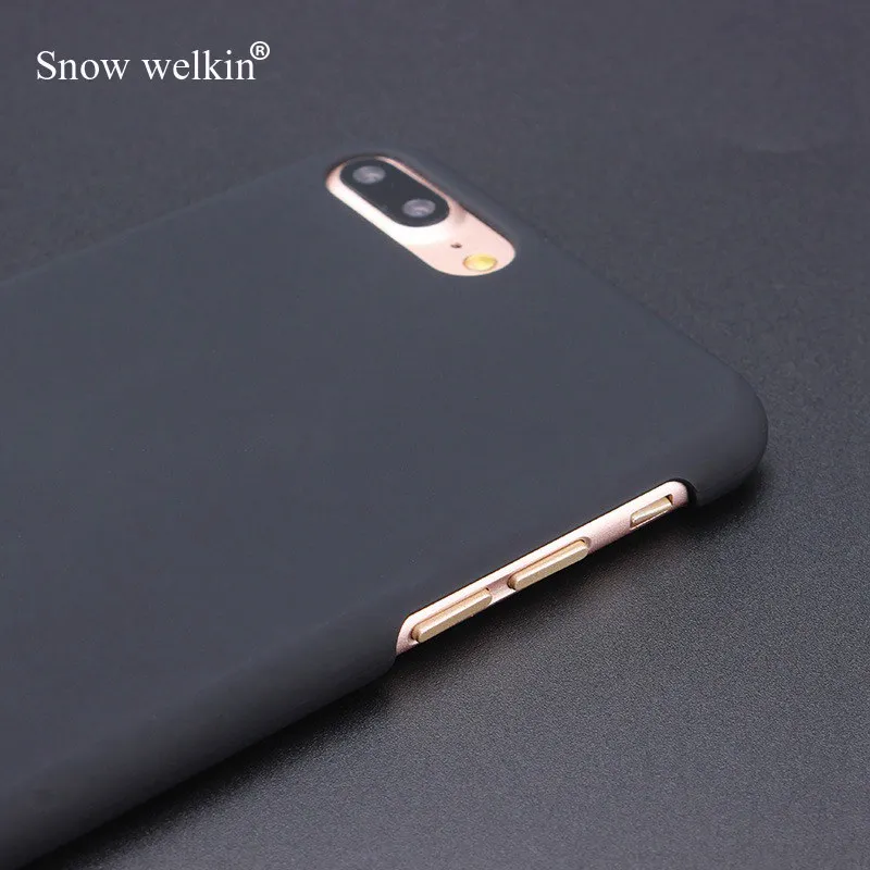 Снежный Welkin для Apple iPhone 7 8 Новый прорезиненный матовый пластиковый жесткий чехол
