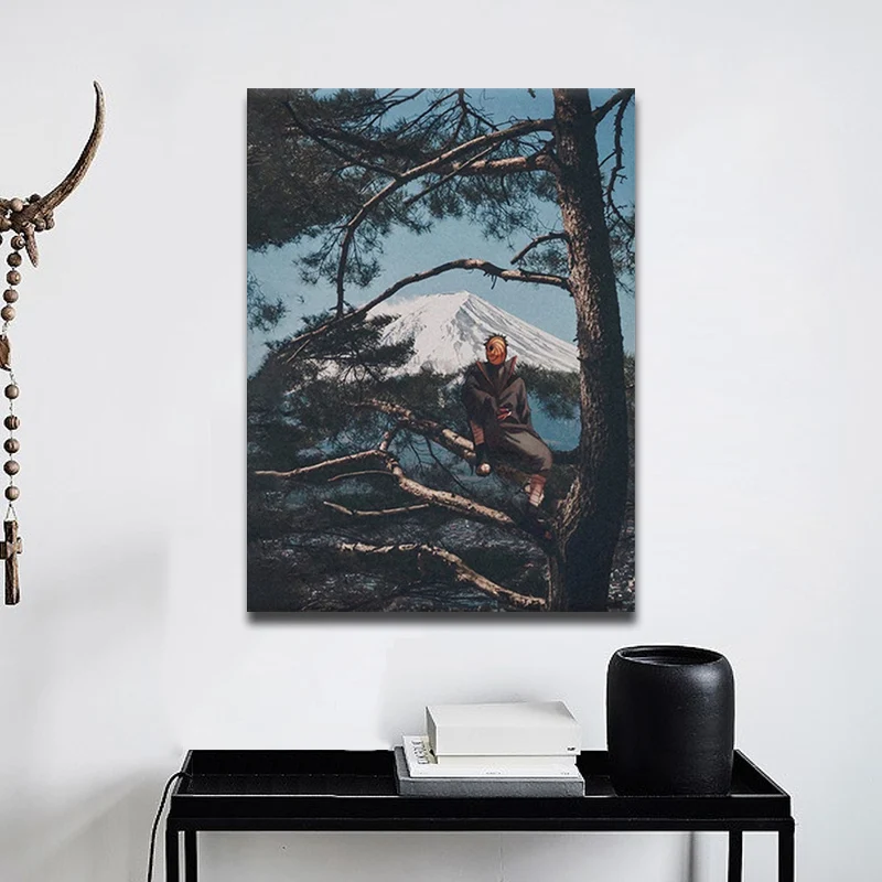 

Obito Uchiha akatsuki anime Canvas Painting Decor Wall Art Pictures Home Living Room Bedroom Decoration Prints Animation Poster