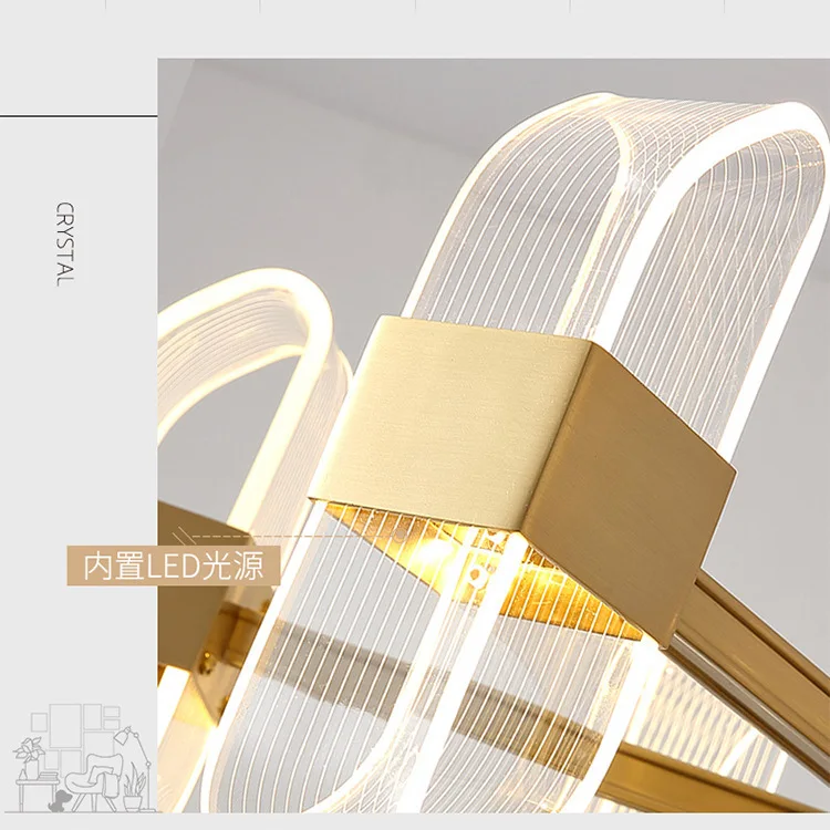 Beste Gecontracteerde Zitkamer Hele Koperen Lamp Trichromatische Licht Veranderende Led Licht Lampen En Lantaarns Van Luxe Restaurant