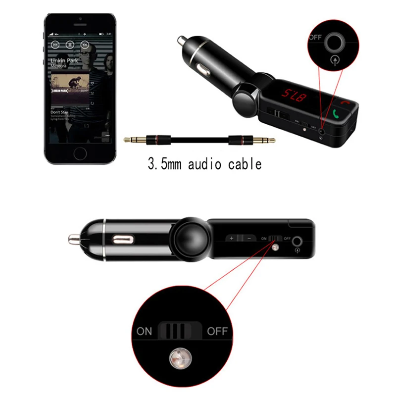 Bluetooth FM передатчик беспроводной MP3 плеер Автомобильный Комплект двойной USB зарядное устройство для универсальных телефонов и распродажа