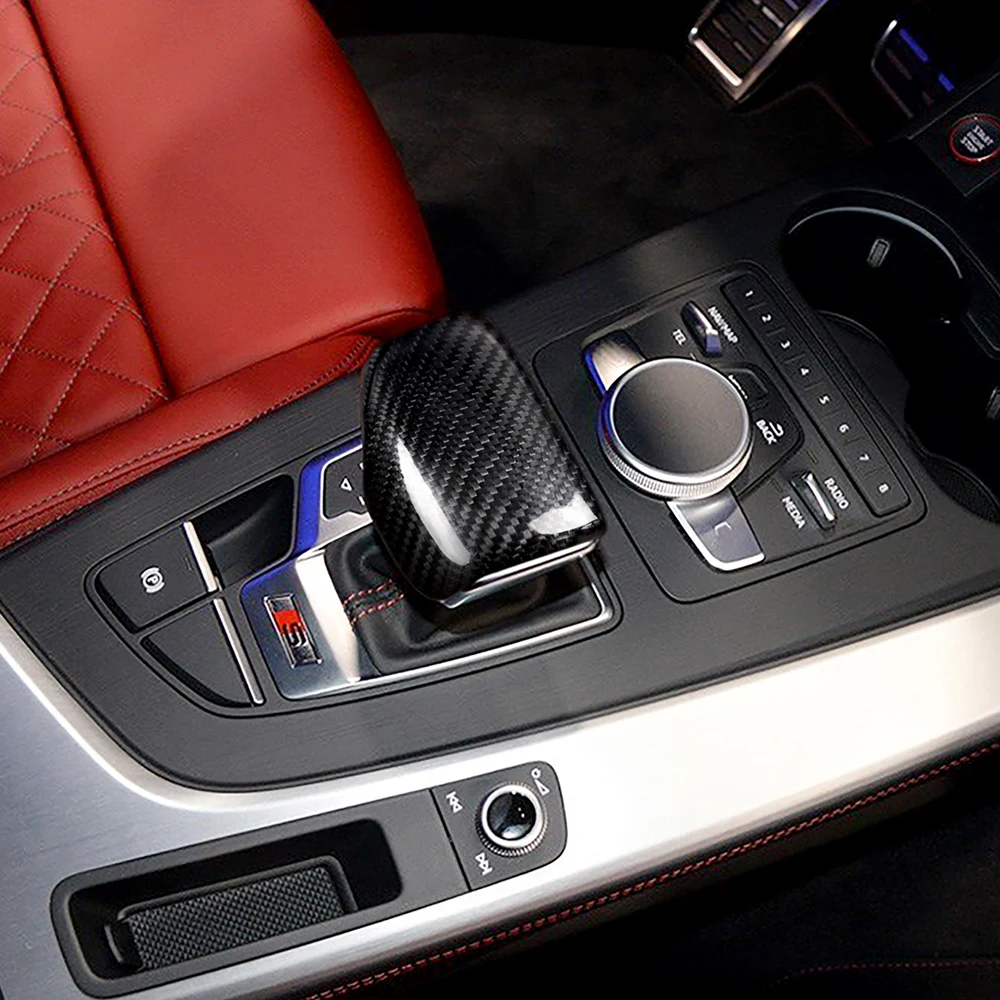 Чехол для рычага переключения передач настоящий углерод волокно Стикеры