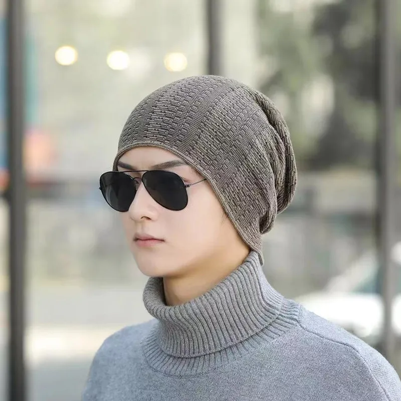 Круглая Мужская и женская модная теплая шерстяная шапка на осень зиму однотонная