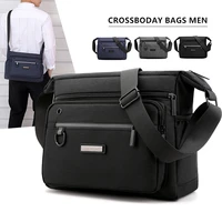 polyester shoulder bags men tote messenger water resistant strong fabric bags casual style crossbody bags 2021 multiple pockets