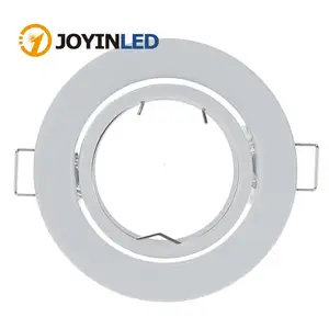 Белая круглая алюминиевая рама для поверхностного монтажа GU10 для светодиодных крепящиеся светильники MR16 монтажная рама для точечные потолочные светильники