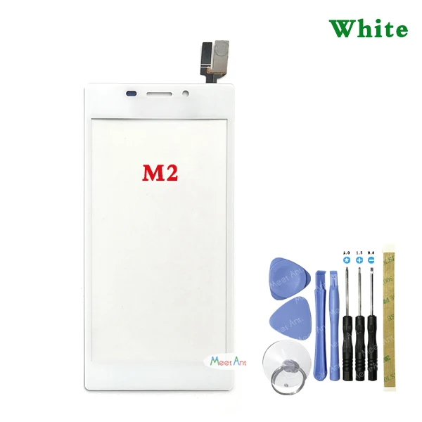 4," для sony Xperia M2 S50H D2302 D2303 D2305 D2306 и M2 Aqua D2403 сенсорный экран дигитайзер Передняя стеклянная Сенсорная панель объектива - Цвет: M2 White With Tool