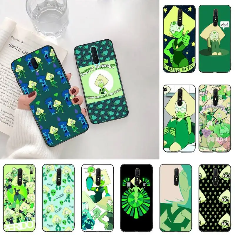 Стивен Вселенная PERIDOT Bling милый чехол для телефона Oppo A5 A9 2020 Reno2 z Renoace 3pro