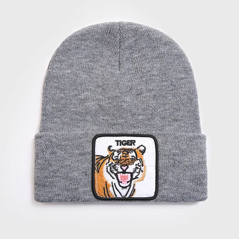 Хепберн бренд унисекс для женщин и мужчин шапочка с животными шерсть вязаная