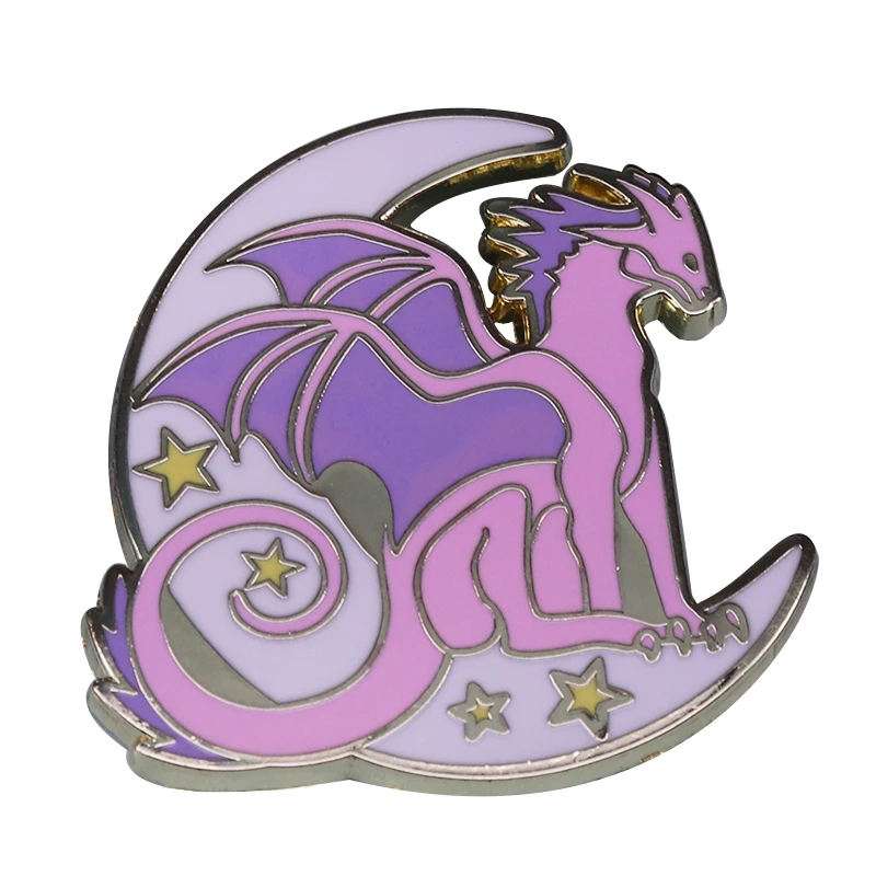 Луна Дракон значок Пастель Фэнтези Костюм дополнение|Броши| |