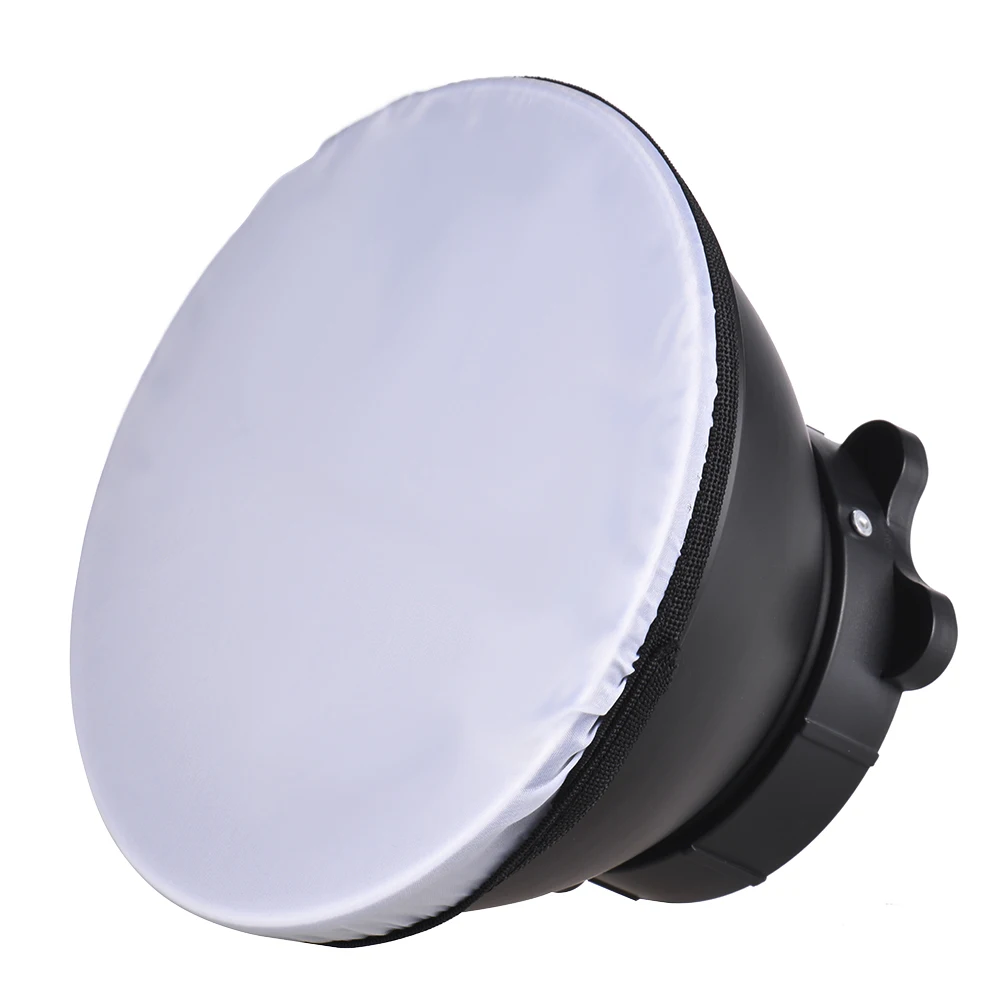 Фотография 18 см Отражатель Диффузор абажур лампы с мягкой тканью для Canon Nikon Yongnuo