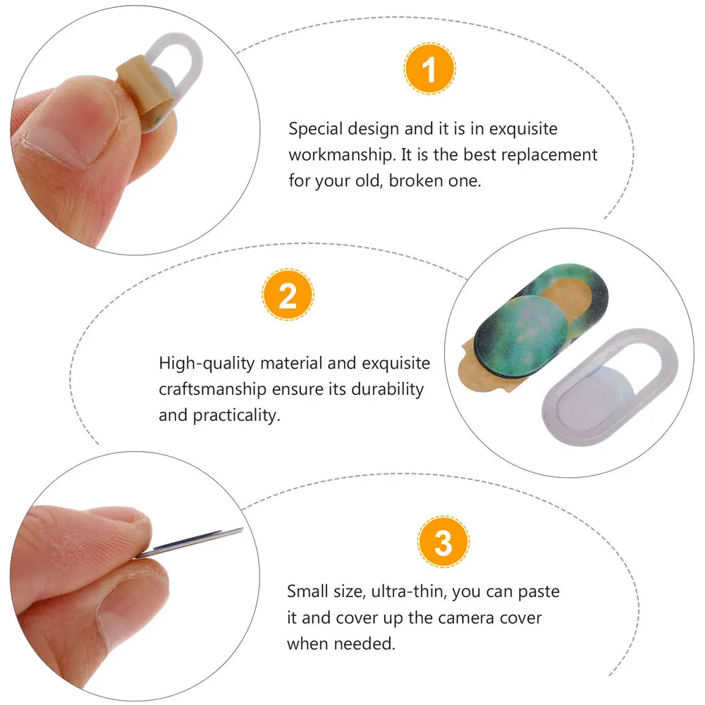 

10pcs Web Camera Covers Privacy Protection Webcam Sliding Cover (Mixed Style)