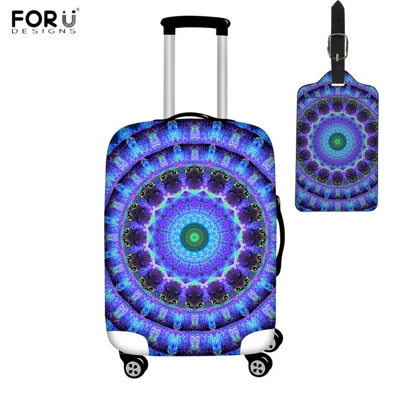 FORUDESIGNS лучистый сердечник духовный узор чемодан Крышка эластичный багажный Защитный чехол для путешествий сумка против пыли тележка чехол