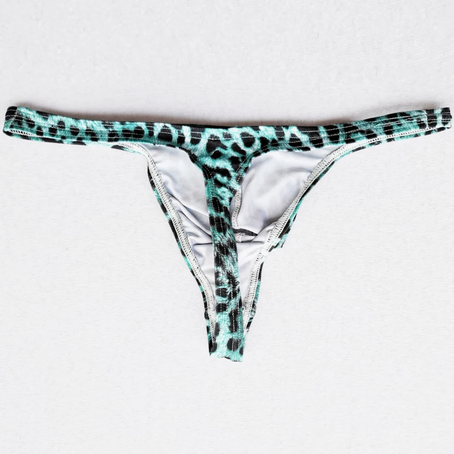 Сексуальное нижнее белье стринги с леопардовым принтом мужское сексуальное