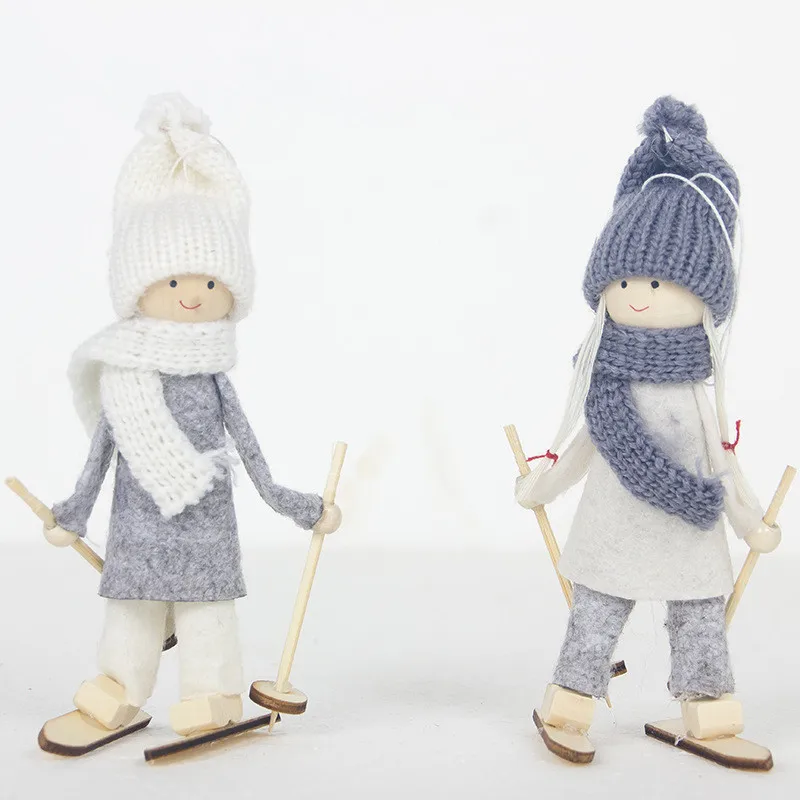 Рождественские куклы Ангел подвеска с Санта-Клаусом украшения Рождественская