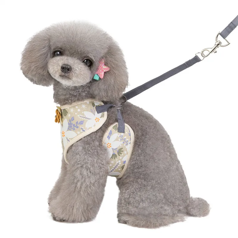 Новый элегантный регулируемый нагрудный ремень с цветочным принтом и пятью