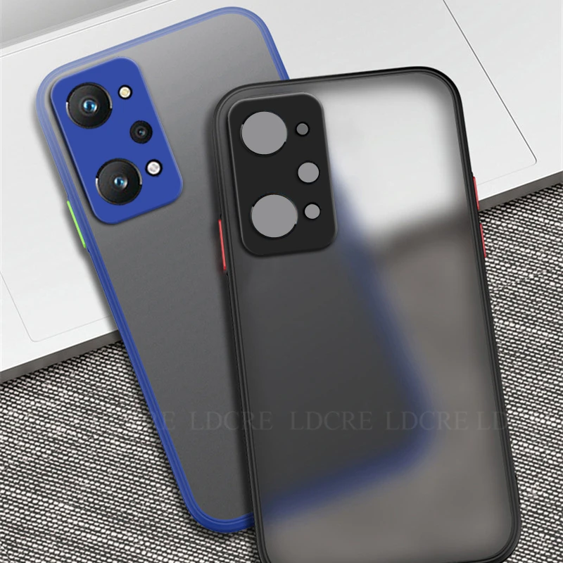 For Realme GT Neo 2 Case for Realme GT Neo 2 Cover Silicone Matte Transparent PC Rubber Silm Soft Case For Realme GT Neo2 Case