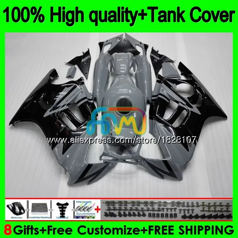 

Комплект серый черный + бак для HONDA CBR 600F2 1991 1992 1993 1994 1BS.101 CBR600FS CBR 600 FS CBR600 F2 CBR600F2 91 92 93 94 обтекатель
