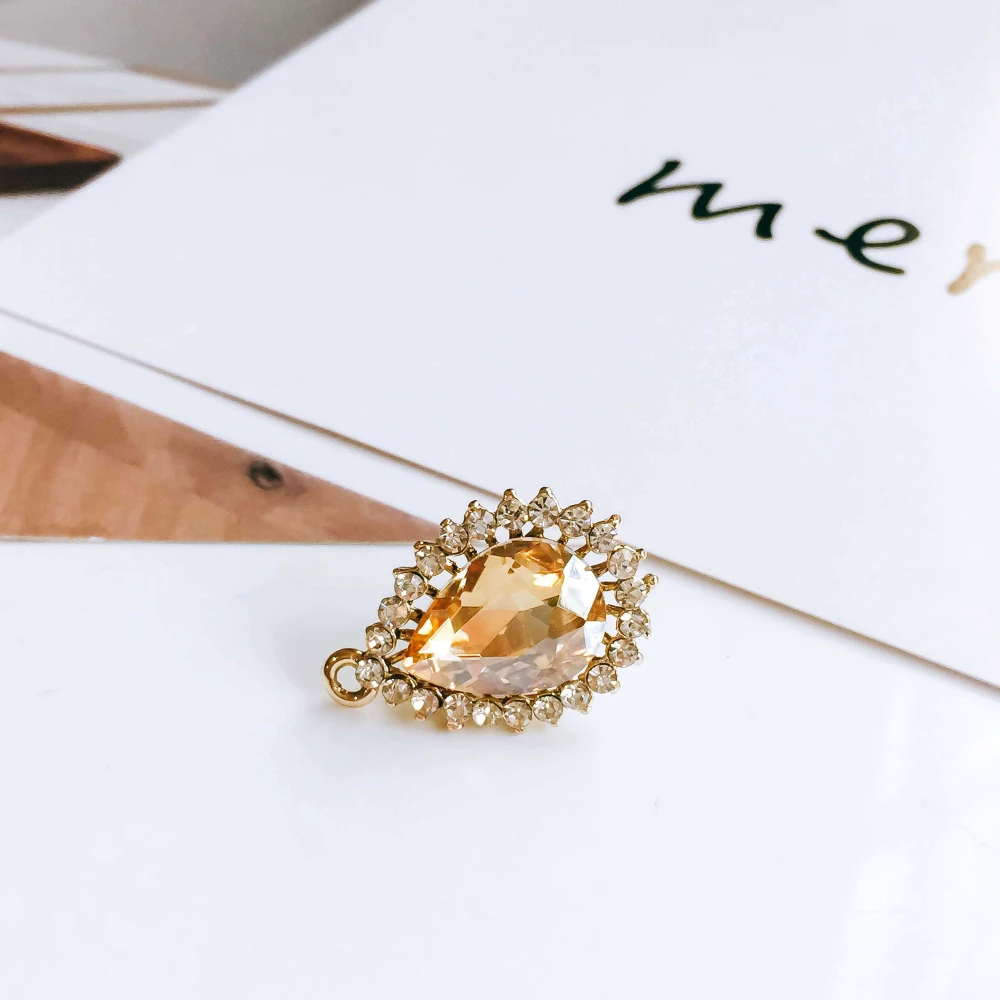 Стразы с кристаллами 6 цветов серьги гвоздики для женщин и девочек компоненты