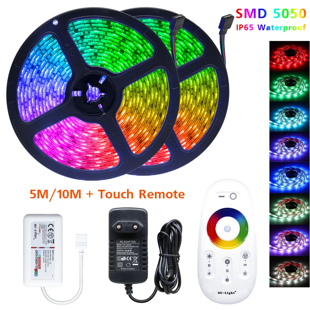 Светодиодная ленсветильник SMD 5050 IP65 водонепроницаемая 5 м/10 м RGB RGBW гибкая