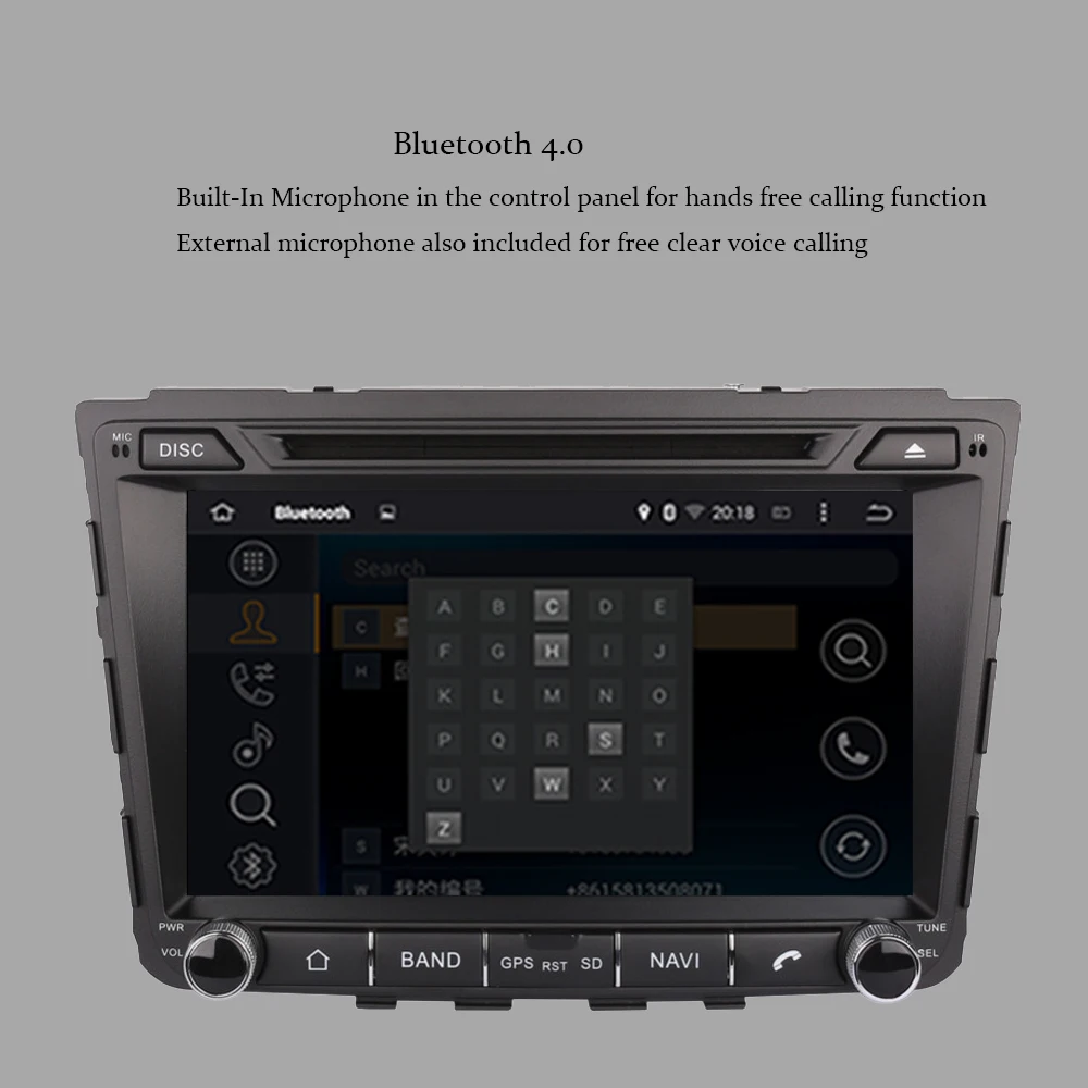 Автомобильный мультимедийный DVD-плеер для HYUNDAI IX25 2014-2016 Android 10 0 2 DIN 4G + 64G