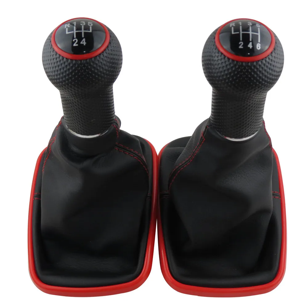 5/6 скоростей красная рама рукоятка для рычага переключения передач гетры Volkswagen VW