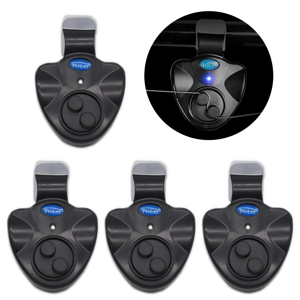 Сигнализатор поклевки рыболовный электронный со светодиодный выми